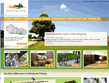 Tablet Screenshot of naturpark-flaeming.de